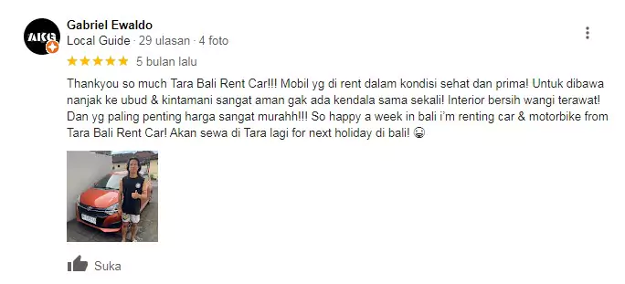 Sewa Mobil dengan Supir Bali