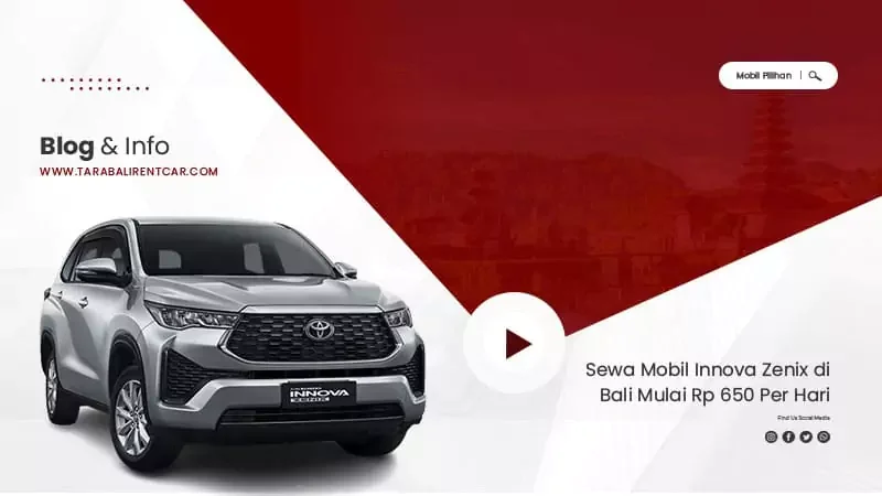 sewa mobil innova zenix di bali