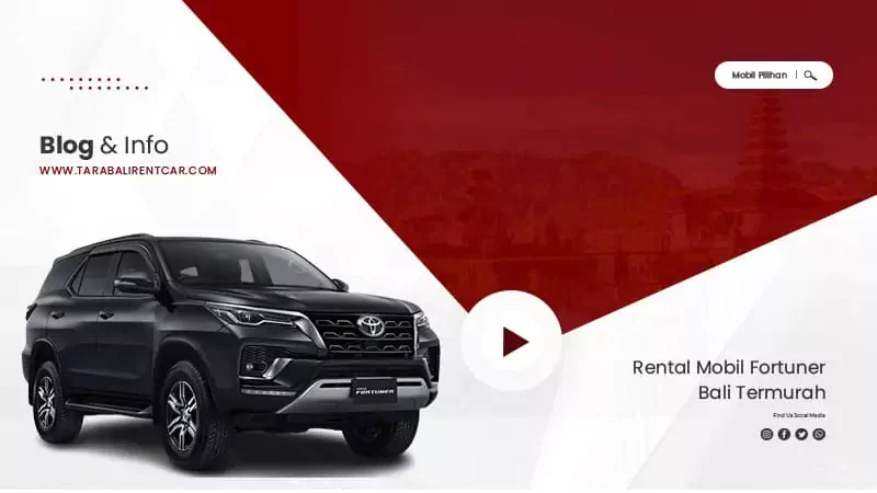 rental mobil fortuner bali